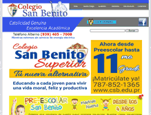 Tablet Screenshot of csb.edu.pr